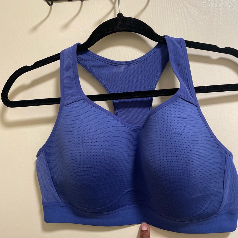 Gymshark Blue Racerback Sports Bra - Size XL - Blue